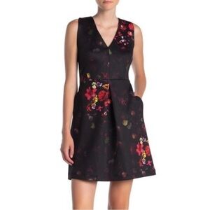 Sam Edelman Floral Print A-line Dress